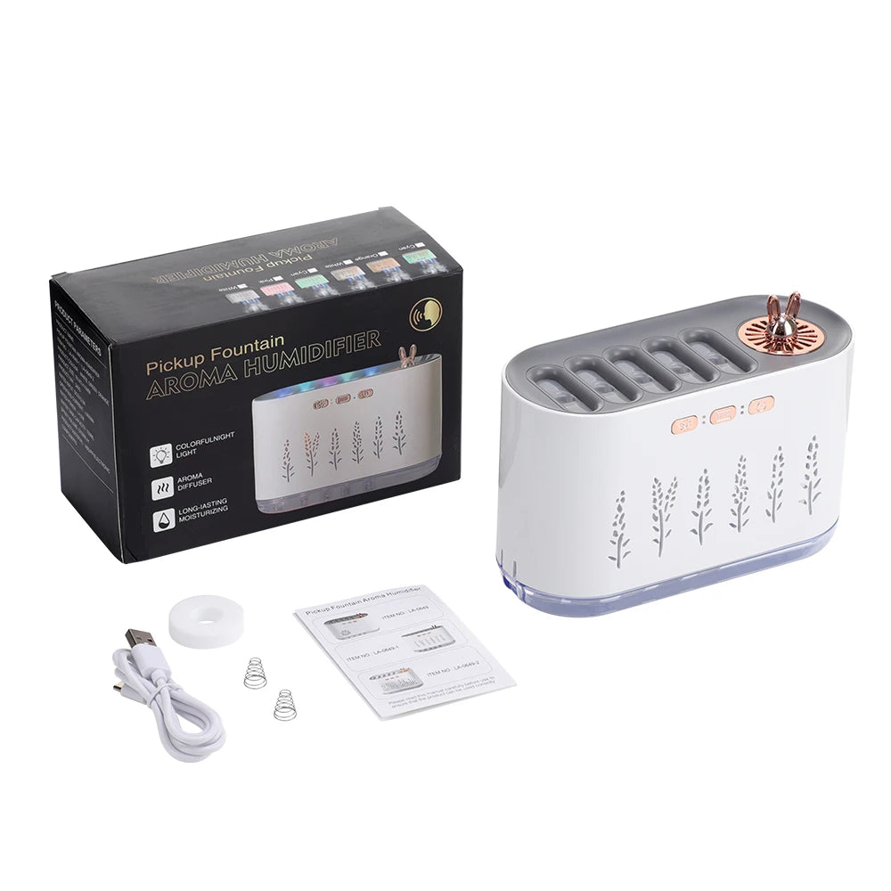 AuraSync Light™ — アロマ加湿リズムライト