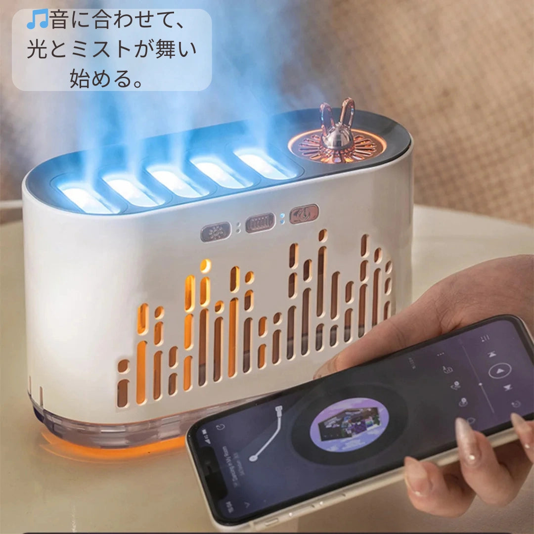 AuraSync Light™ — アロマ加湿リズムライト